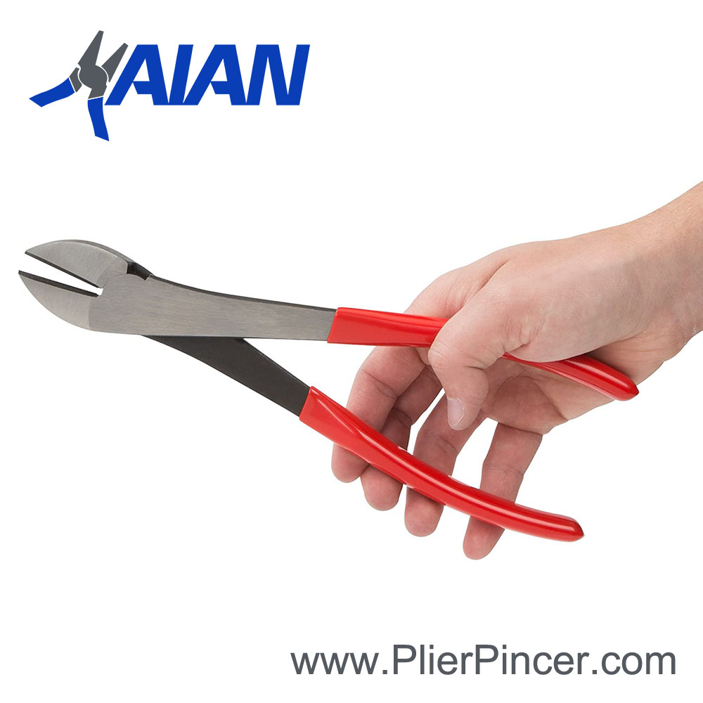 10 Inch High Leverage Diagonal Cutting Pliers in Hand