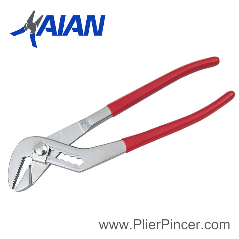 10 inch Tongue & Groove "Pump Pliers" Angle Nose Slip Lock Joint Pliers Zinc Plated