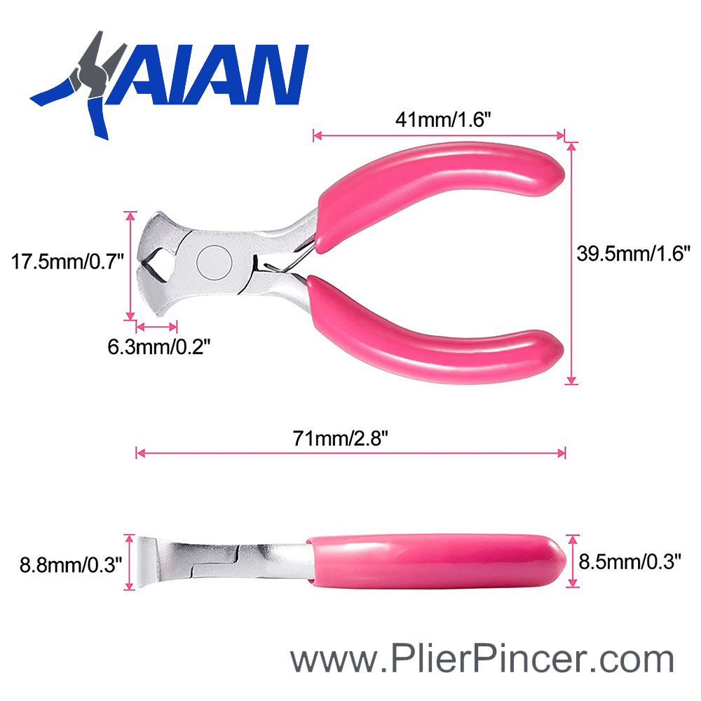 3 Inch Mini End Cutting Pliers' Sizes