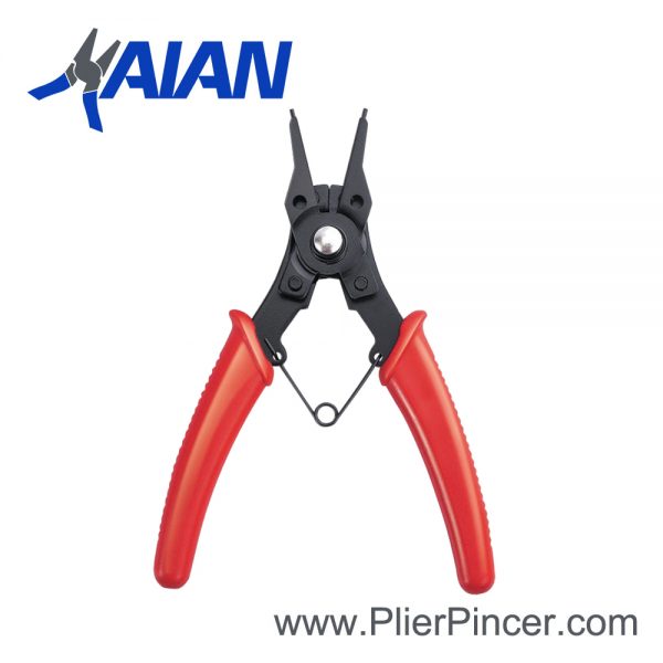 4 in 1 Circlip Pliers with Red Handles