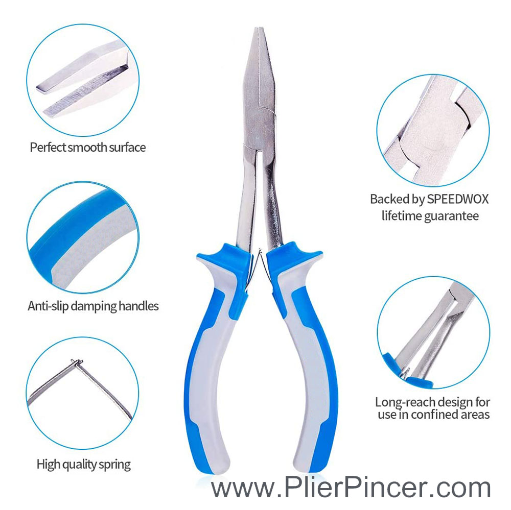6 Inch Mini Long Reach Flat Nose Pliers' Features