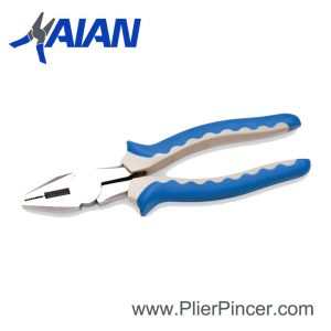 American Type Combination Pliers with Blue Grey Grip