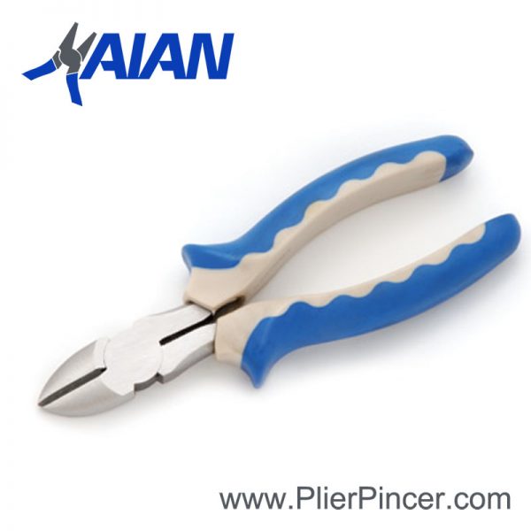 American Type Diagonal Cutting Pliers, Blue Grips