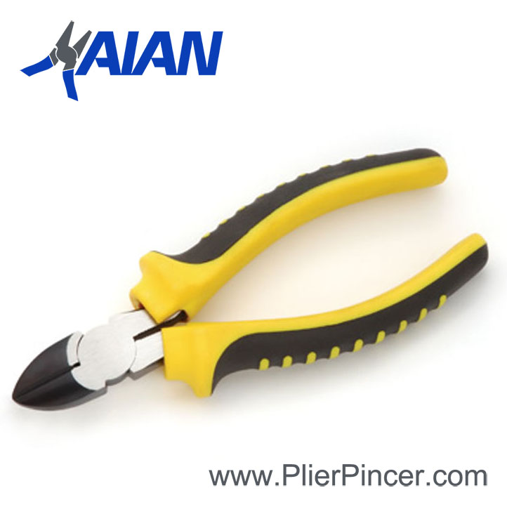 American Type Diagonal Cutting Pliers, Yellow Handles