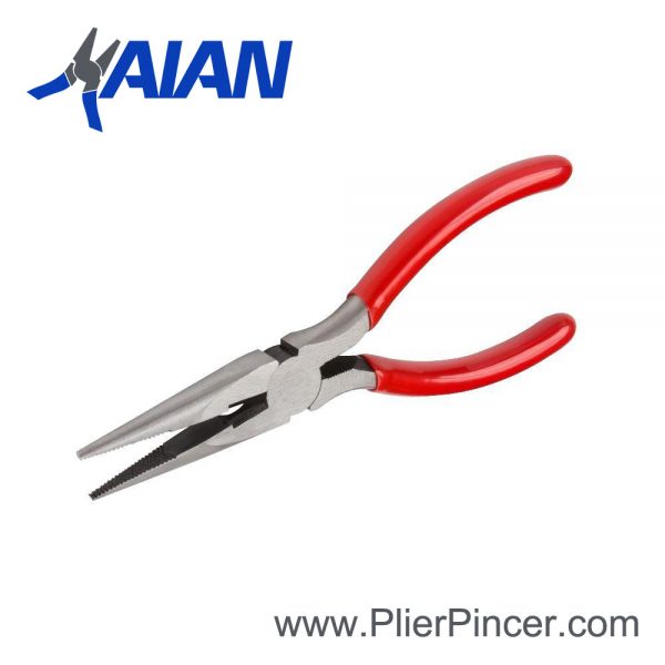 American Type Long Nose Pliers with Vinyl Coated Grip