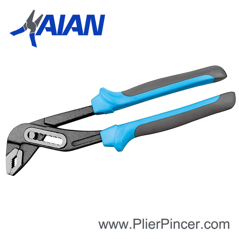 Box Joint Water Pump Pliers Blue Gray Handles