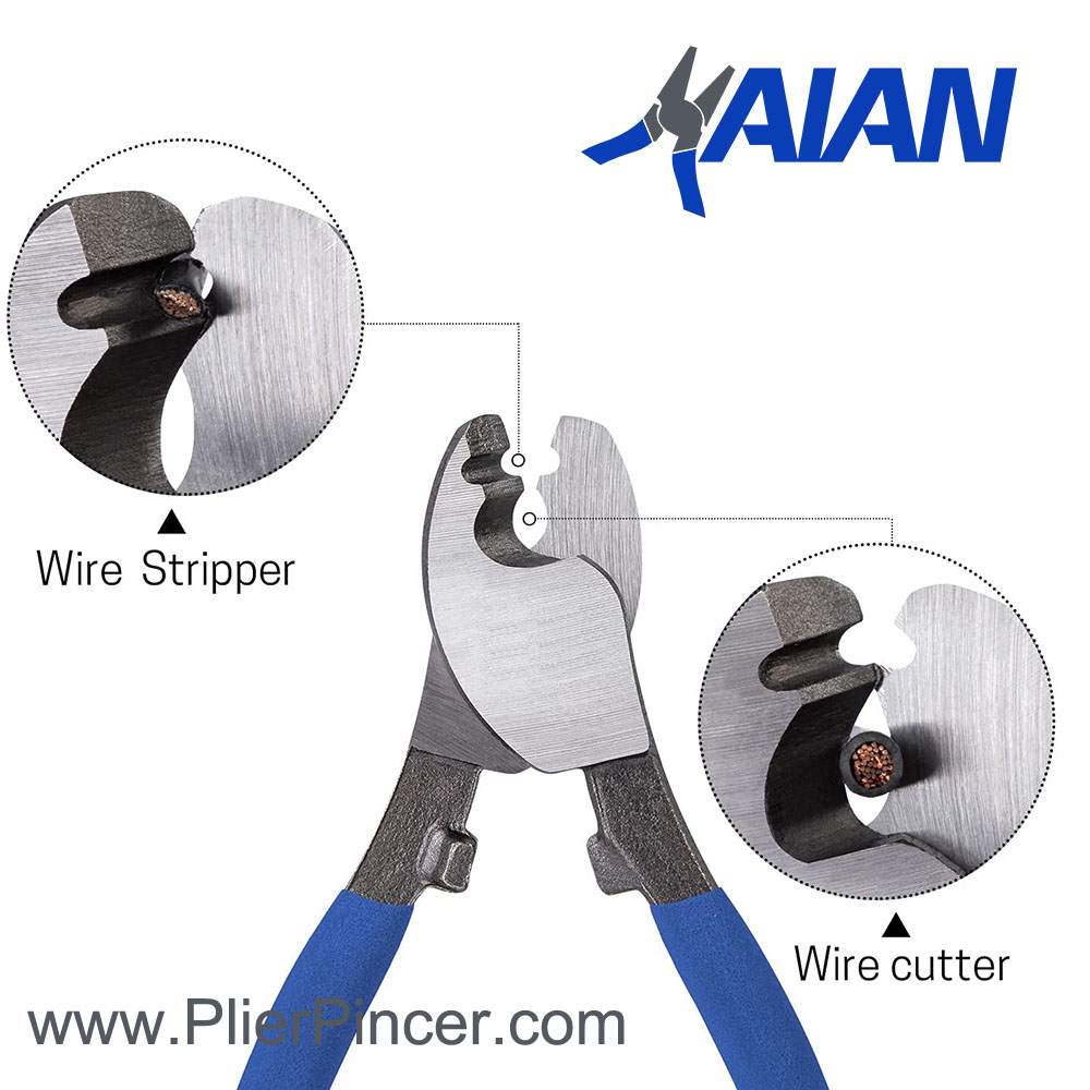 Cable Cutter Pliers' usage, wire cutter, wire stripper