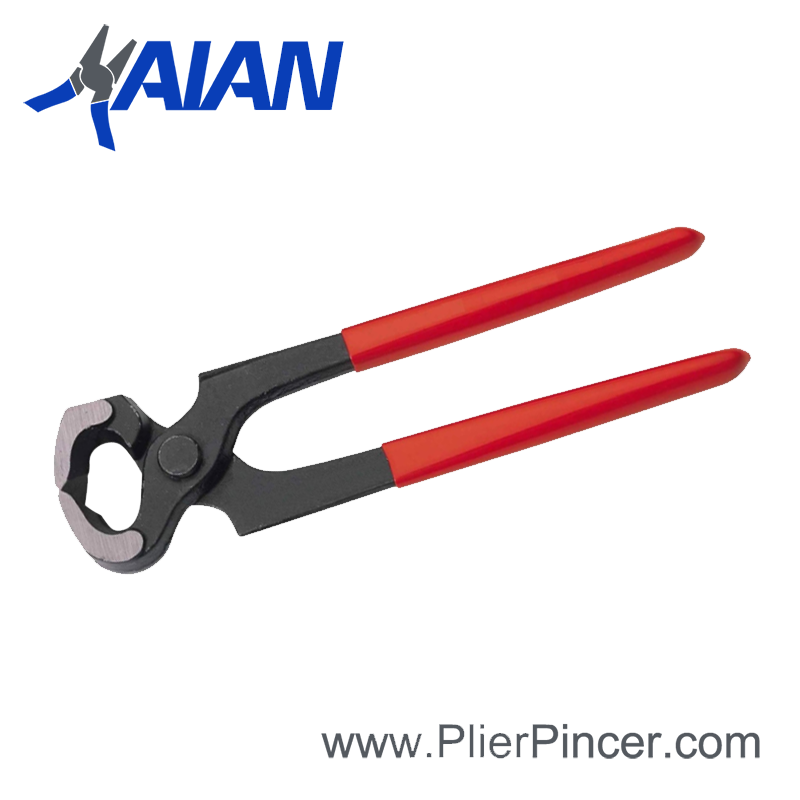 End Cutting Pliers 8 Nail Concreters' Nippers Puller Plier - Black - 8 inch