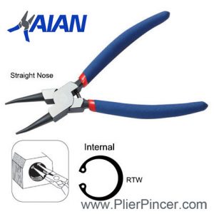 Circlip Pliers Snap Ring Pliers for Internal Circlips, Straight Jaw