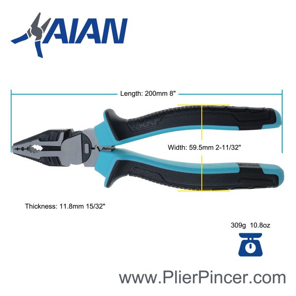 2025 New Style Combination Pliers Dimensions
