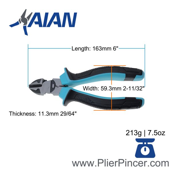 2025 New Style Diagonal Cutting Pliers Dimensions