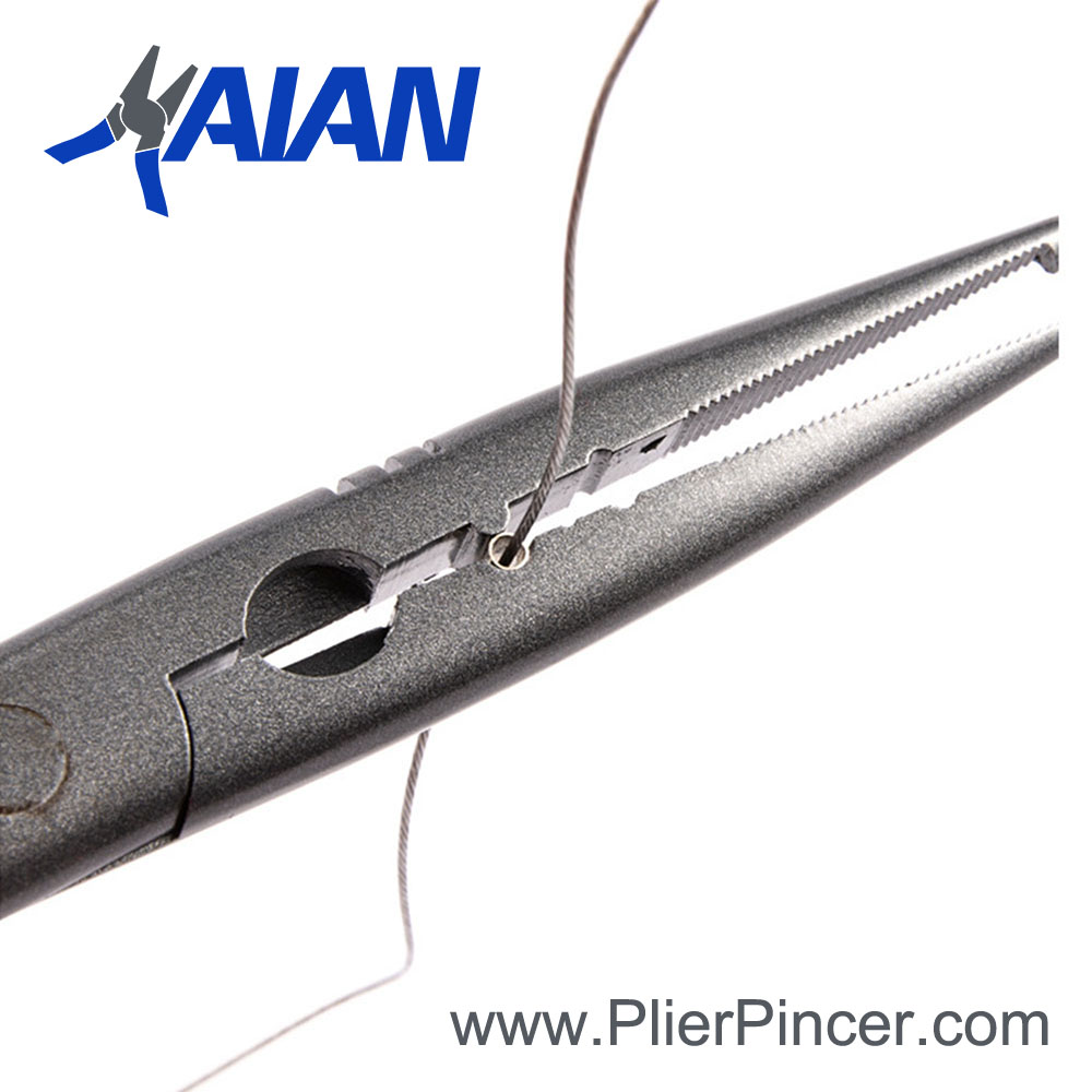 Fishing pliers with crimping function