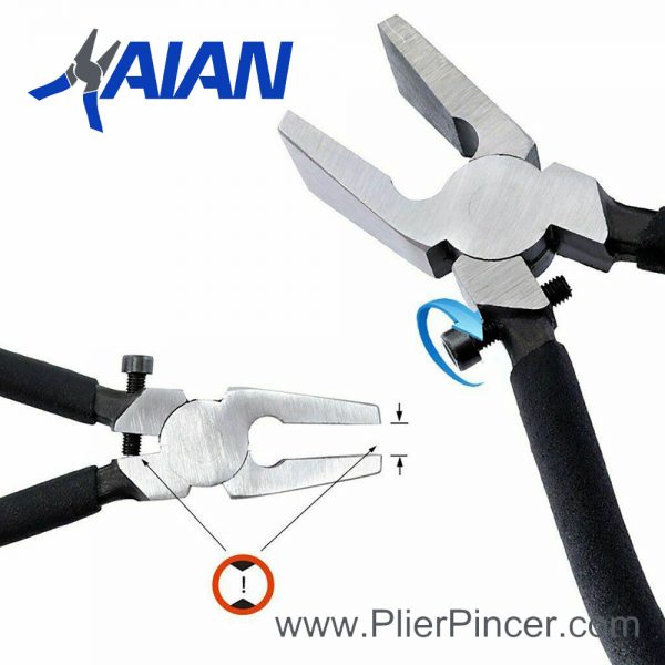 Glass Breaking Pliers with Adjustable Screw