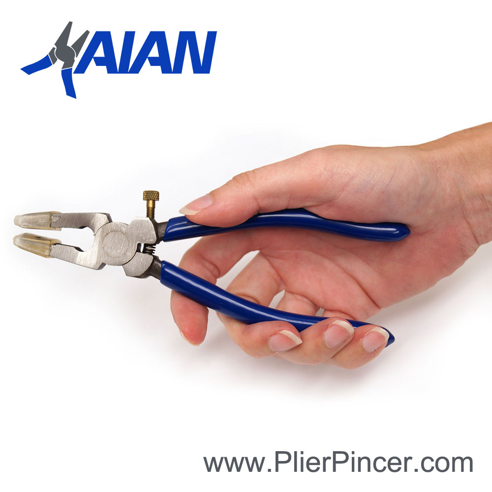 Glass Running Pliers in hand