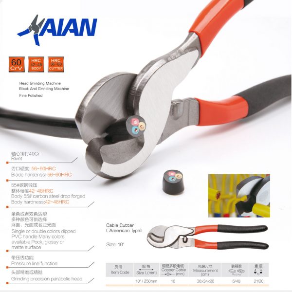 Heavy Duty Cable Cutter Pliers ' Features