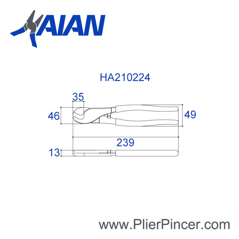 Heavy Duty Cable Cutter Pliers ' parameters