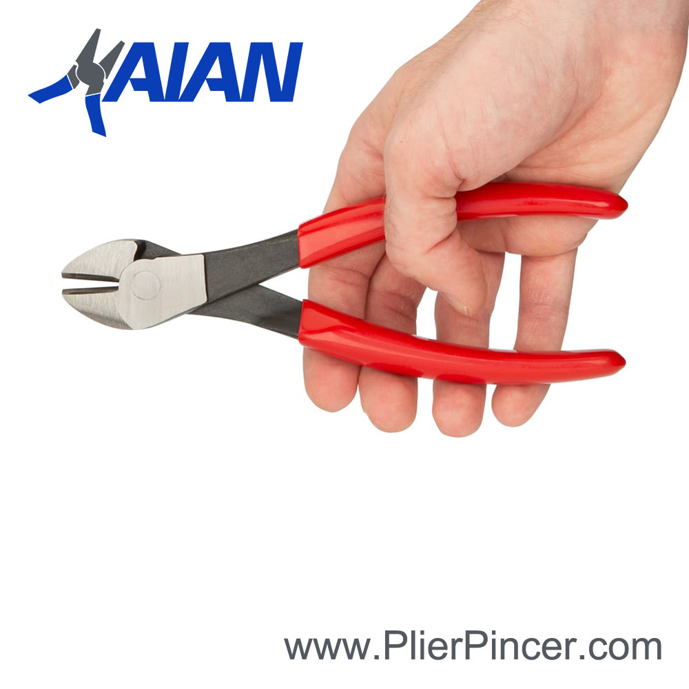 Heavy Duty Diagonal Cutting Pliers in Hand