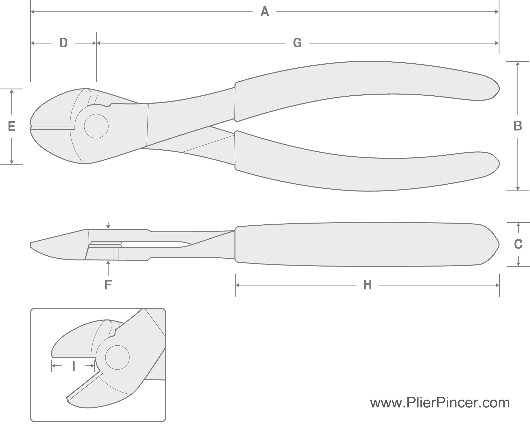 Heavy Duty Diagonal Cutting Pliers' Specification