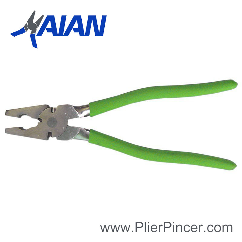 Heavy Duty Fencing Pliers with Green Grip