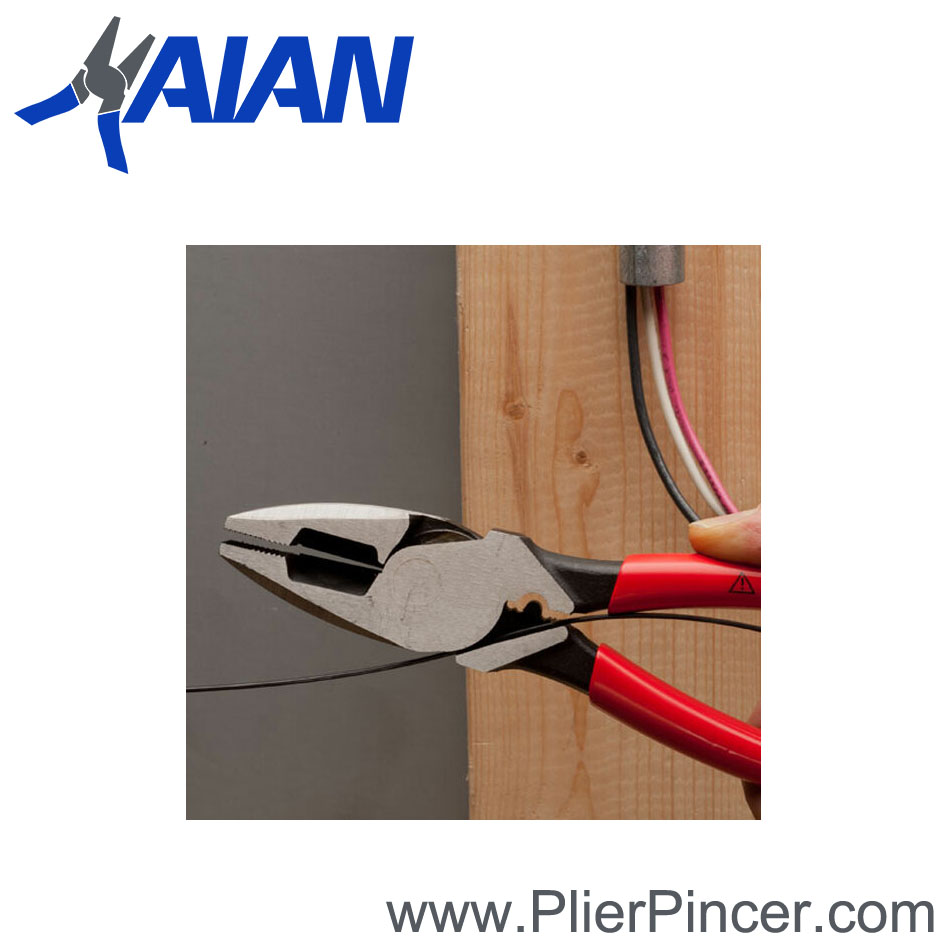 Heavy Duty Linesman Pliers with Crimper and Fish Tape Puller