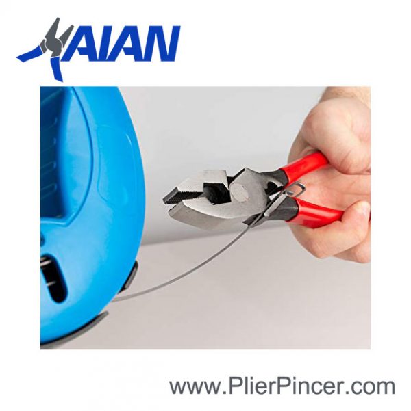 Heavy Duty Linesman Pliers with Crimper, Fish Tape Puller