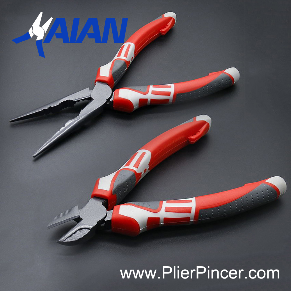 High Leverage Multi-Function Diagonal Cutting Pliers and Long Nose Pliers