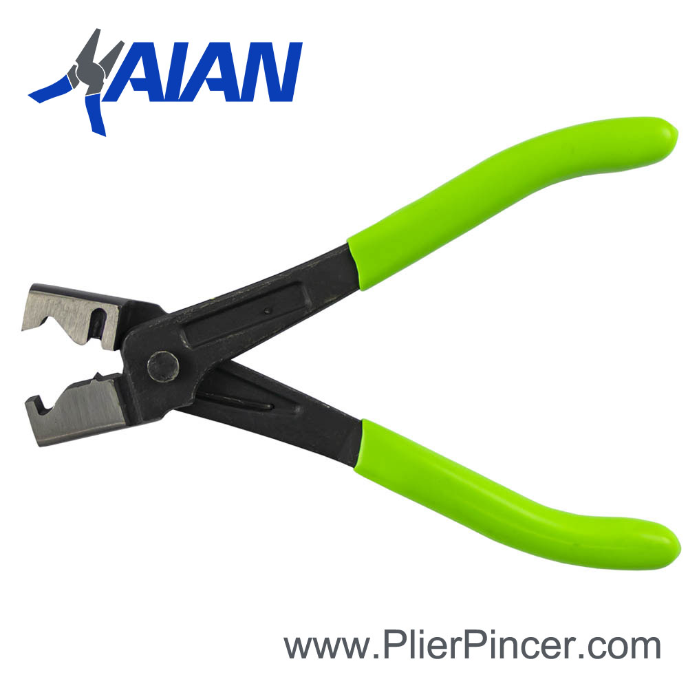 Hose Clamp Pliers with Green Handles