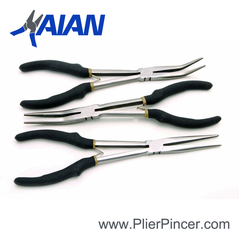 Long Reach Pliers with Vinyl-Coated Grips