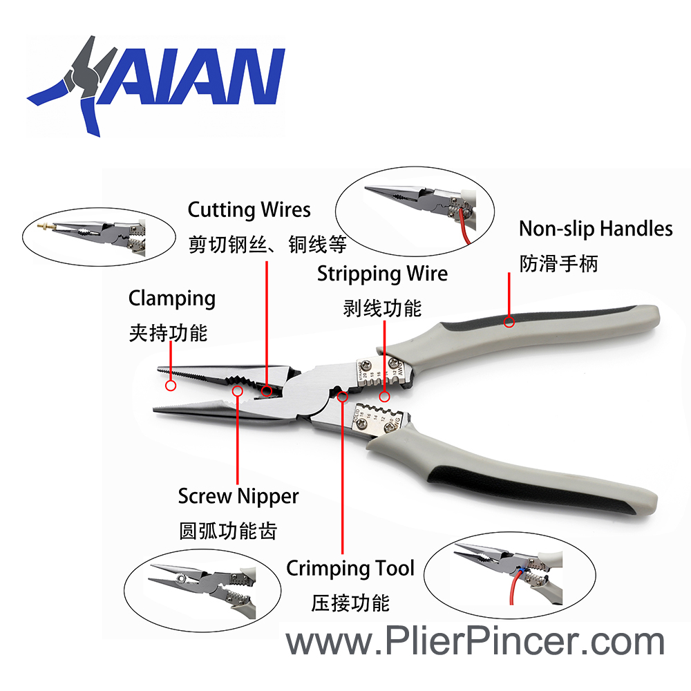 Functions of Multi-use Long Nose Pliers