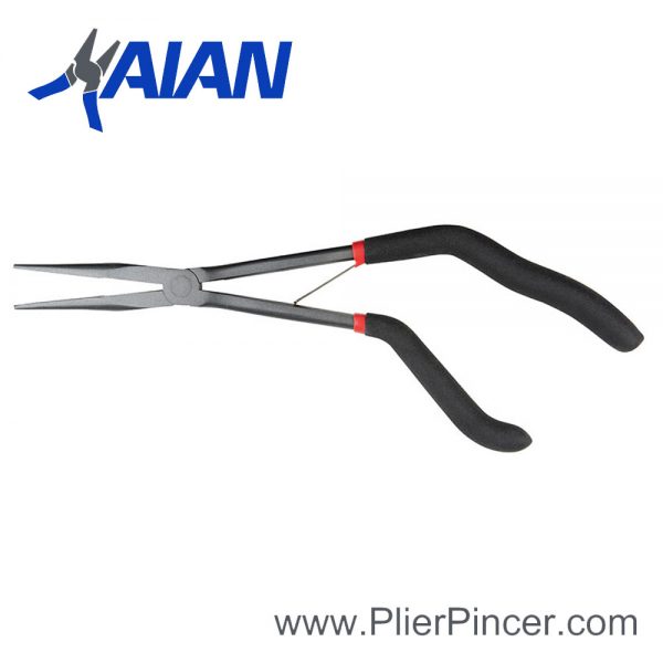 Pistol Grip Long Reach Pliers Staight Nose