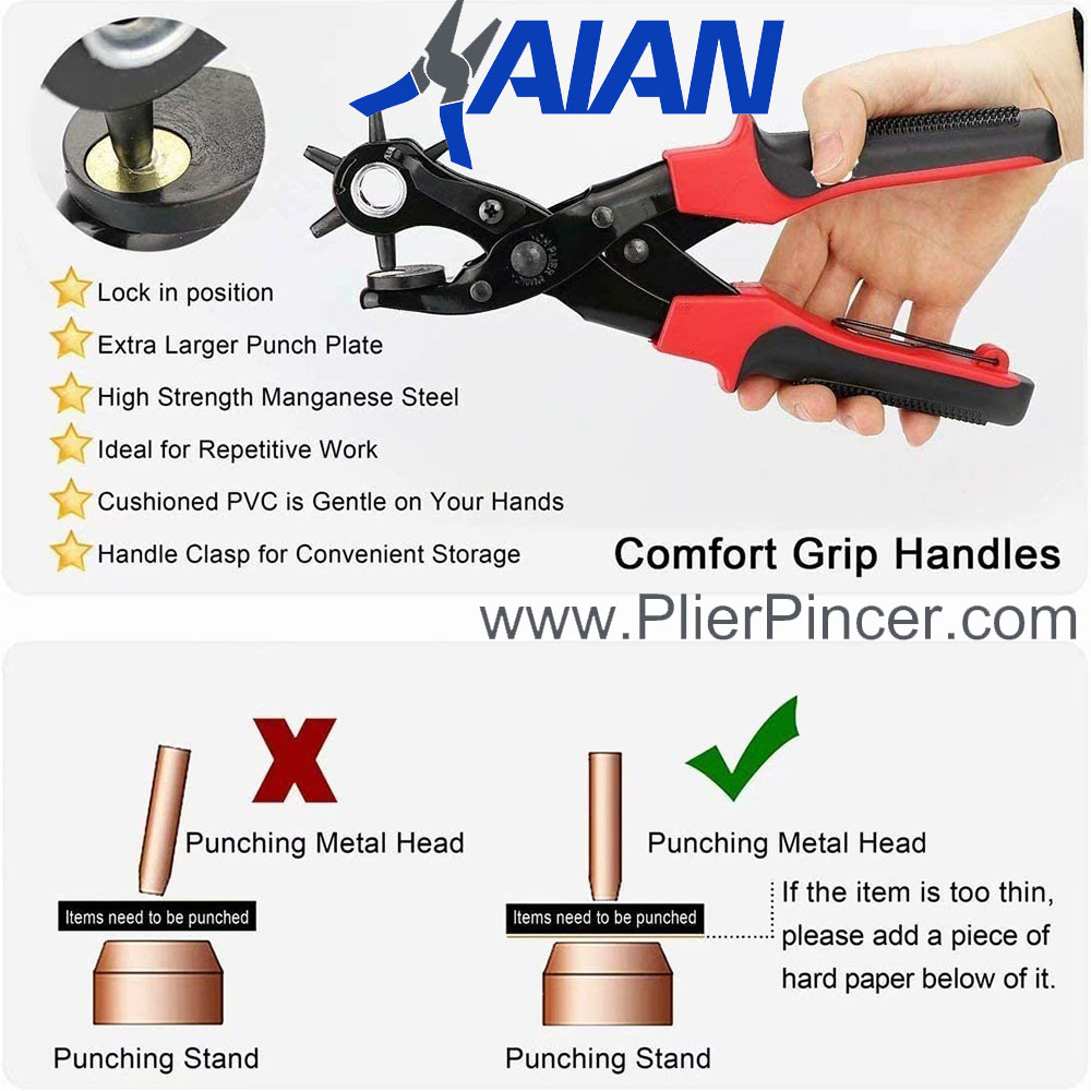 HOW TO USE HOLE PUNCHER/ PROFESSIONAL PUNCH PLIER FOR LEATHER