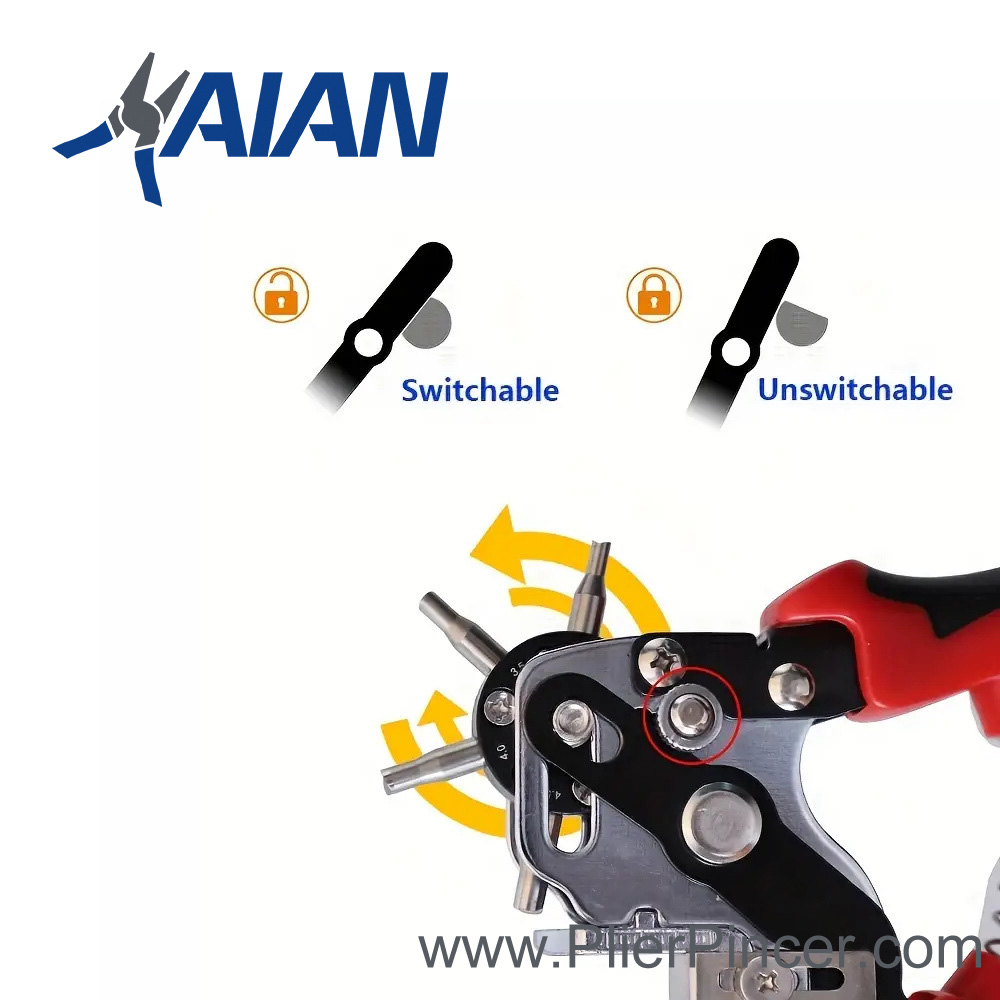 Revolving Punch Pliers' Switchable Feature
