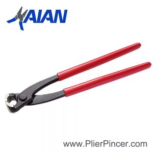 Tower Pincers with red plastic coated grip